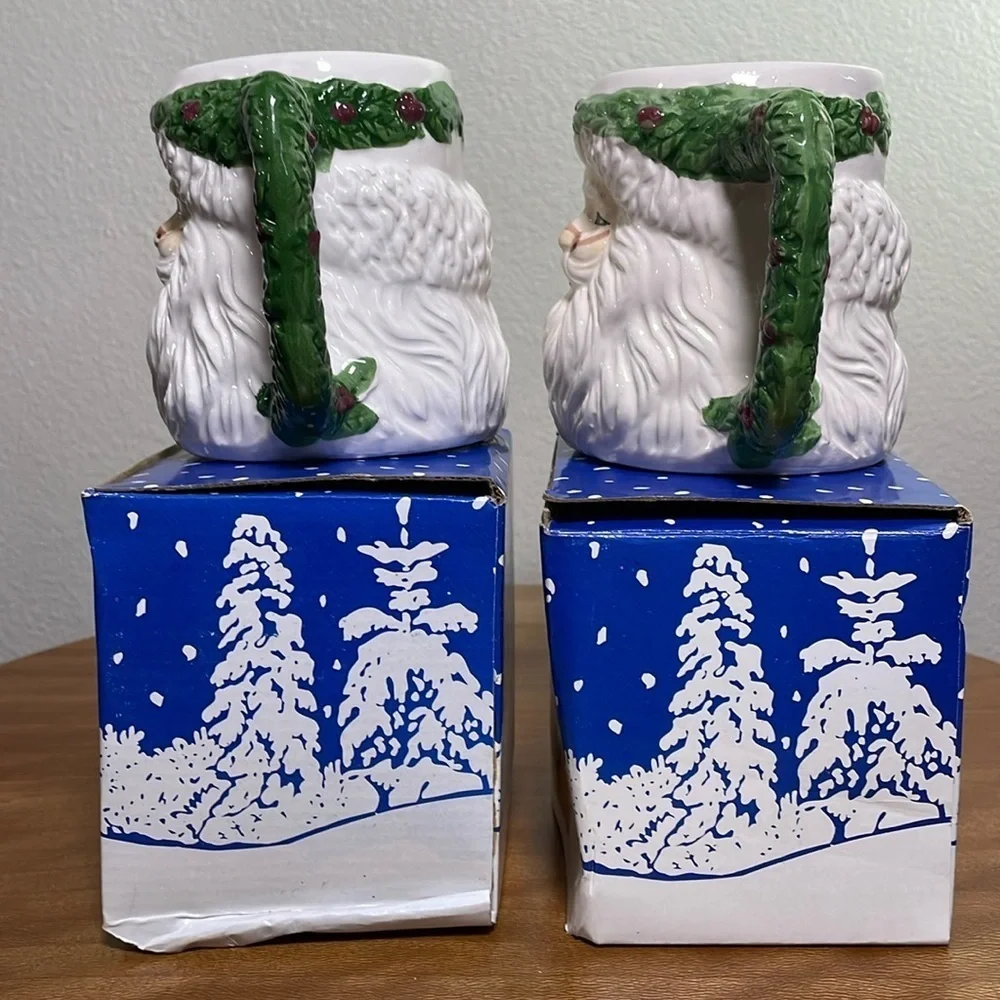 Vintage santa holly